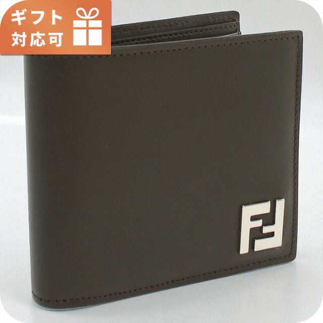 フェンディ 二折財布 メンズ ブランド FENDI 7M0356 ブラウン 財布 FEN7M0356011