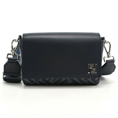 フェンディ 斜め掛け ショルダーバッグ メンズ ブランド FENDI レザー 7M0363 ブルー バッグ FEN7M0363011