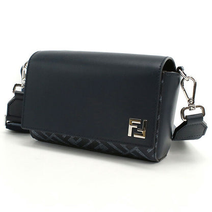 フェンディ 斜め掛け ショルダーバッグ メンズ ブランド FENDI レザー 7M0363 ブルー バッグ FEN7M0363011