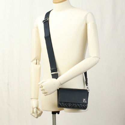 フェンディ 斜め掛け ショルダーバッグ メンズ ブランド FENDI レザー 7M0363 ブルー バッグ FEN7M0363011