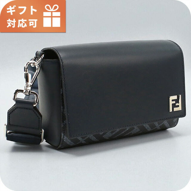 フェンディ 斜め掛け ショルダーバッグ メンズ ブランド FENDI レザー 7M0363 ブルー バッグ FEN7M0363011