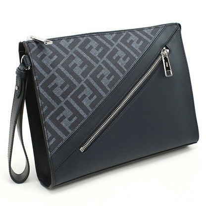 フェンディ セカンドバッグ メンズ ブランド FENDI レザー 7VA491 ブルー バッグ FEN7VA491051