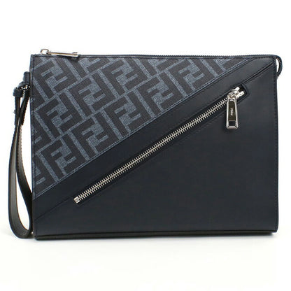 フェンディ セカンドバッグ メンズ ブランド FENDI レザー 7VA491 ブルー バッグ FEN7VA491051