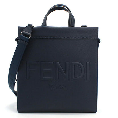 フェンディ トートバッグ メンズ ブランド FENDI レザー 7VA583 ネイビー系 バッグ FEN7VA583011