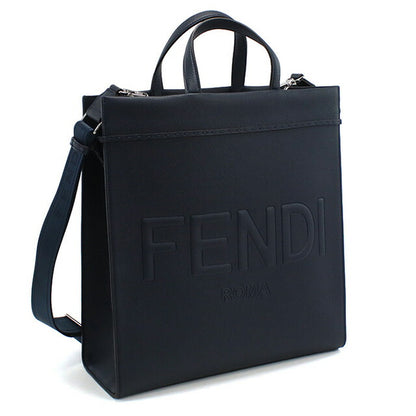 フェンディ トートバッグ メンズ ブランド FENDI レザー 7VA583 ネイビー系 バッグ FEN7VA583011