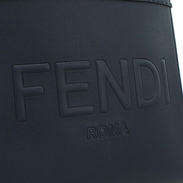 フェンディ トートバッグ メンズ ブランド FENDI レザー 7VA583 ネイビー系 バッグ FEN7VA583011