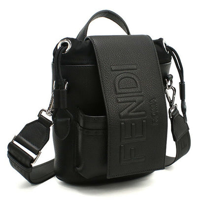 フェンディ ショルダーバッグ メンズ ブランド FENDI レザー 7VZ086 ブラック バッグ FEN7VZ086011