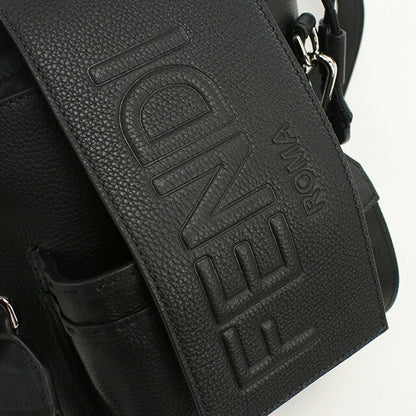 フェンディ ショルダーバッグ メンズ ブランド FENDI レザー 7VZ086 ブラック バッグ FEN7VZ086011