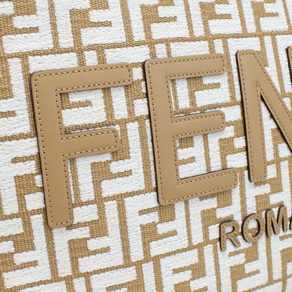 フェンディ トートバッグ レディース ブランド FENDI イタリア 8BH386 ブラウン系 ホワイト系 バッグ FEN8BH386041