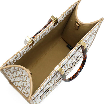 フェンディ トートバッグ レディース ブランド FENDI イタリア 8BH386 ブラウン系 ホワイト系 バッグ FEN8BH386041