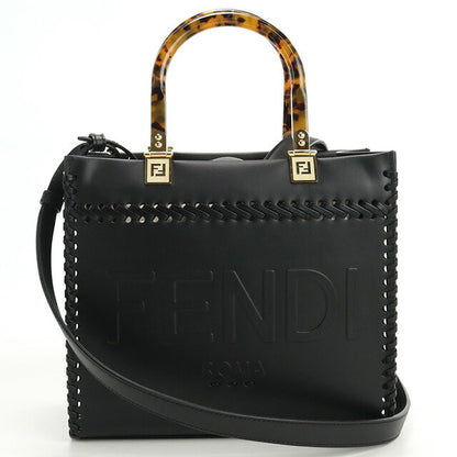 フェンディ トートバッグ レディース ブランド FENDI レザー 8BH394 ブラック バッグ FEN8BH394021