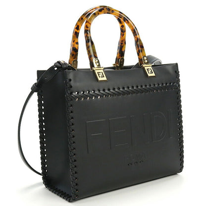 フェンディ トートバッグ レディース ブランド FENDI レザー 8BH394 ブラック バッグ FEN8BH394021