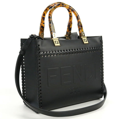 フェンディ トートバッグ レディース ブランド FENDI レザー 8BH394 ブラック バッグ FEN8BH394021