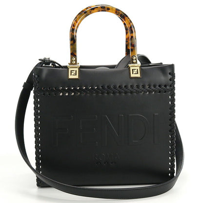 フェンディ トートバッグ レディース ブランド FENDI レザー 8BH394 ブラック バッグ FEN8BH394021