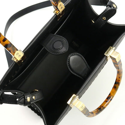 フェンディ トートバッグ レディース ブランド FENDI レザー 8BH394 ブラック バッグ FEN8BH394021