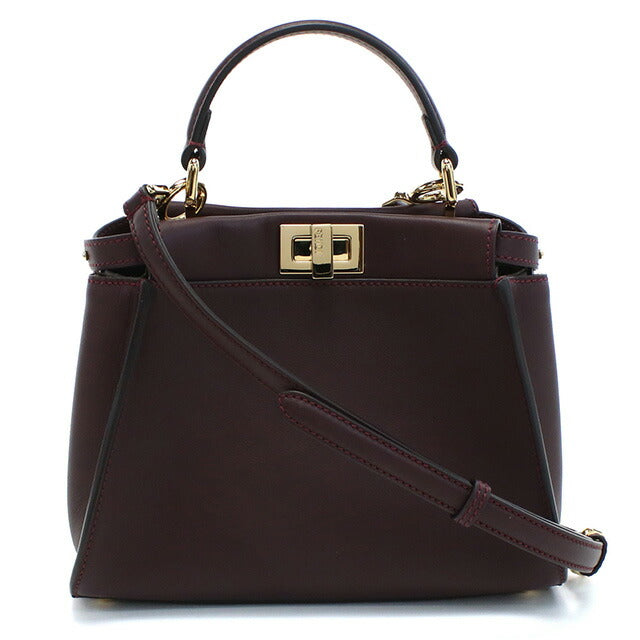 フェンディ ハンドバッグ レディース ブランド FENDI イタリア 8BN244 ボルドー系 バッグ FEN8BN244021