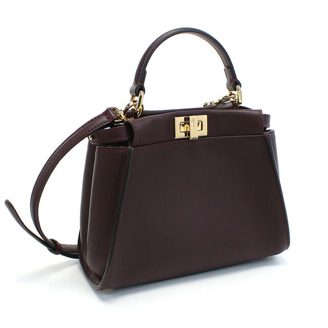 フェンディ ハンドバッグ レディース ブランド FENDI イタリア 8BN244 ボルドー系 バッグ FEN8BN244021