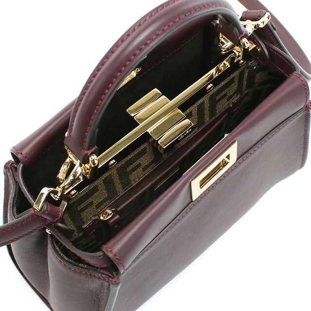 フェンディ ハンドバッグ レディース ブランド FENDI イタリア 8BN244 ボルドー系 バッグ FEN8BN244021