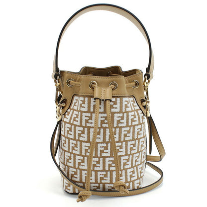 フェンディ ハンドバッグ レディース ブランド FENDI 8BS010 ブラウン系 ホワイト系 バッグ FEN8BS010011