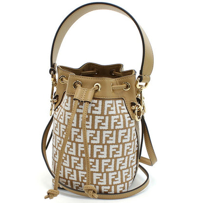 フェンディ ハンドバッグ レディース ブランド FENDI 8BS010 ブラウン系 ホワイト系 バッグ FEN8BS010011