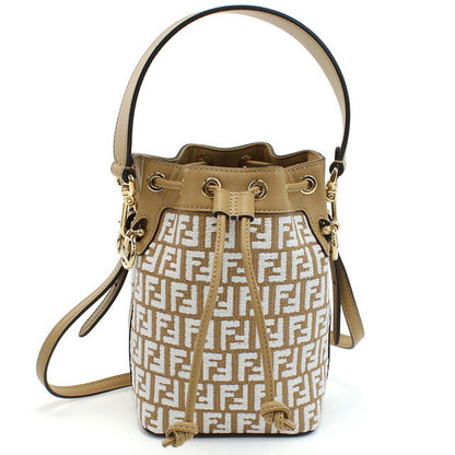 フェンディ ハンドバッグ レディース ブランド FENDI 8BS010 ブラウン系 ホワイト系 バッグ FEN8BS010011