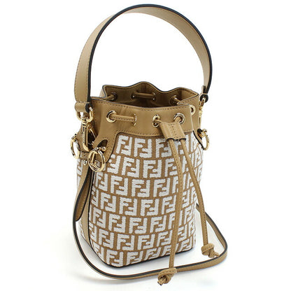 フェンディ ハンドバッグ レディース ブランド FENDI 8BS010 ブラウン系 ホワイト系 バッグ FEN8BS010011
