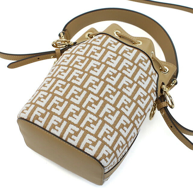 フェンディ ハンドバッグ レディース ブランド FENDI 8BS010 ブラウン系 ホワイト系 バッグ FEN8BS010011