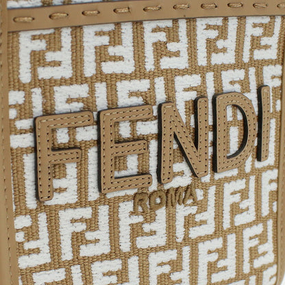 フェンディ トートバッグ レディース ブランド FENDI 8BS051 ブラウン系 ホワイト系 バッグ FEN8BS051011