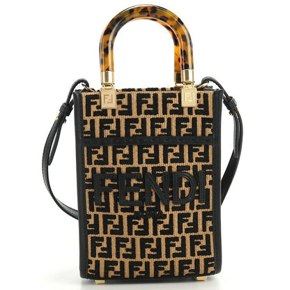 フェンディ トートバッグ レディース ブランド FENDI 8BS051 ブラック ブラウン系 バッグ FEN8BS051021