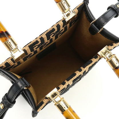 フェンディ トートバッグ レディース ブランド FENDI 8BS051 ブラック ブラウン系 バッグ FEN8BS051021
