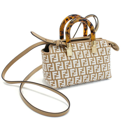 フェンディ ハンドバッグ レディース ブランド FENDI イタリア 8BS067 ブラウン系 ホワイト系 バッグ FEN8BS067011