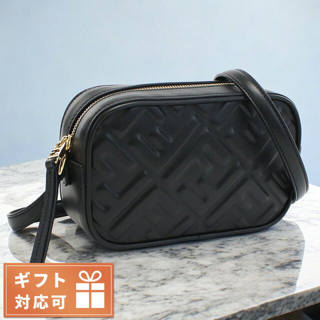 フェンディ 斜め掛け ショルダーバッグ レディース ブランド FENDI レザー イタリア 8BS077 ブラック バッグ FEN8BS077011