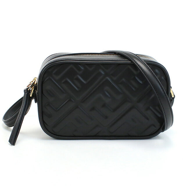 フェンディ 斜め掛け ショルダーバッグ レディース ブランド FENDI レザー イタリア 8BS077 ブラック バッグ FEN8BS077011