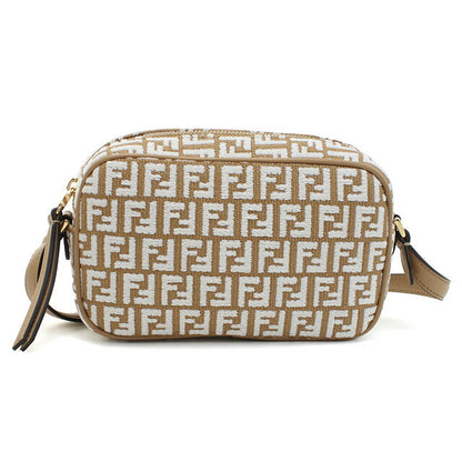 フェンディ 斜め掛け ショルダーバッグ レディース ブランド FENDI イタリア 8BS077 ブラウン系 ホワイト系 バッグ FEN8BS077021
