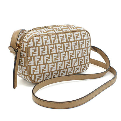 フェンディ 斜め掛け ショルダーバッグ レディース ブランド FENDI イタリア 8BS077 ブラウン系 ホワイト系 バッグ FEN8BS077021