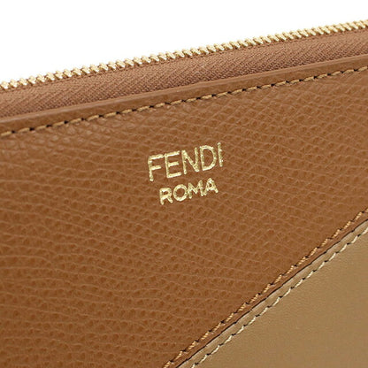 フェンディ 長財布ラウンドファスナー レディース ブランド FENDI 8M0517 ブラウン FEN8M0517021