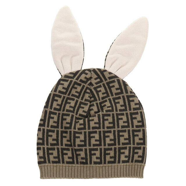 フェンディ ニットキャップ ベビー ブランド FENDI BUP025 ブラウン系
