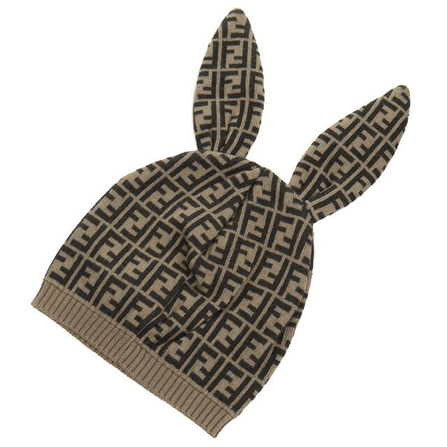 フェンディ ニットキャップ ベビー ブランド FENDI BUP025 ブラウン系