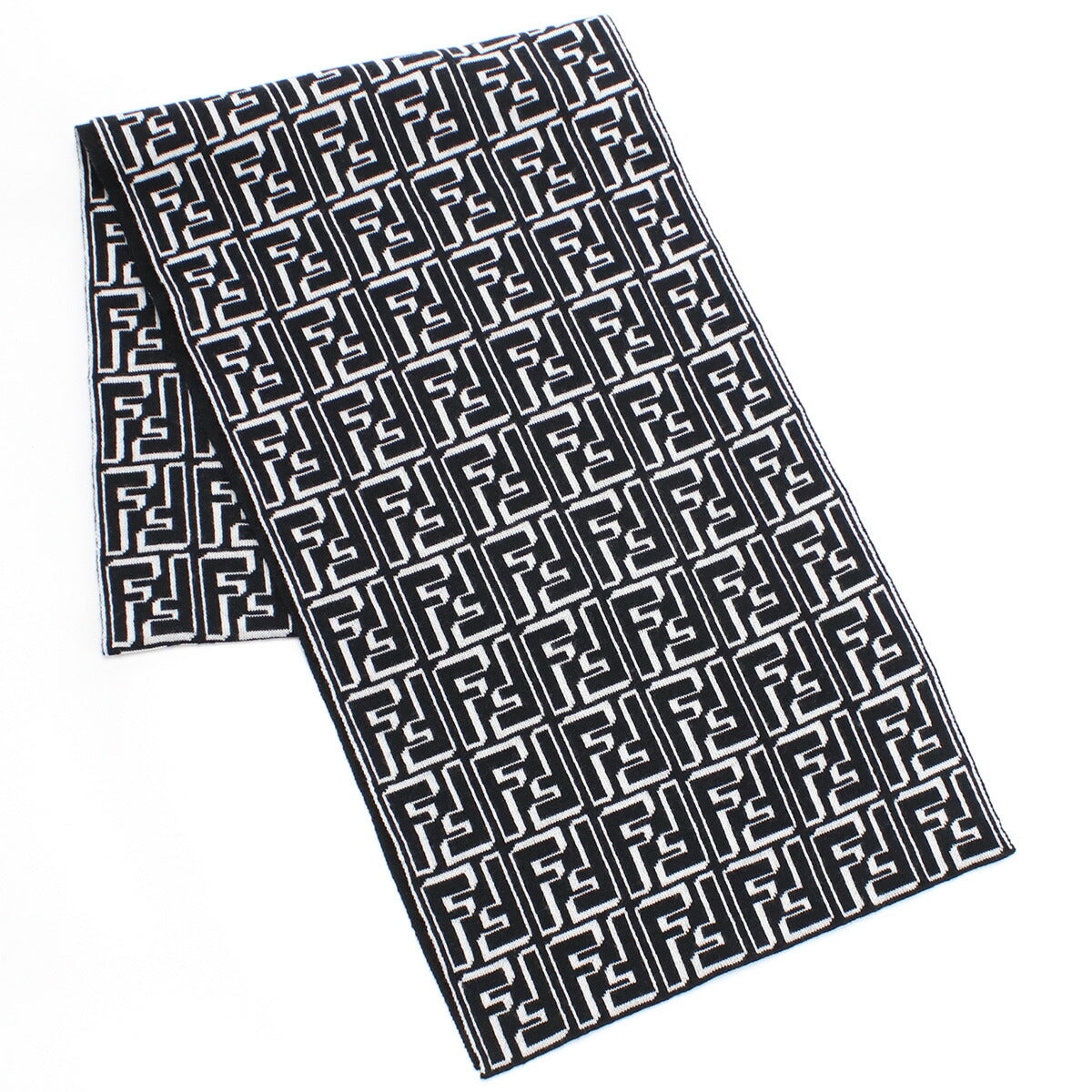 フェンディ マフラー メンズ ウール98% ナイロン2% イタリア