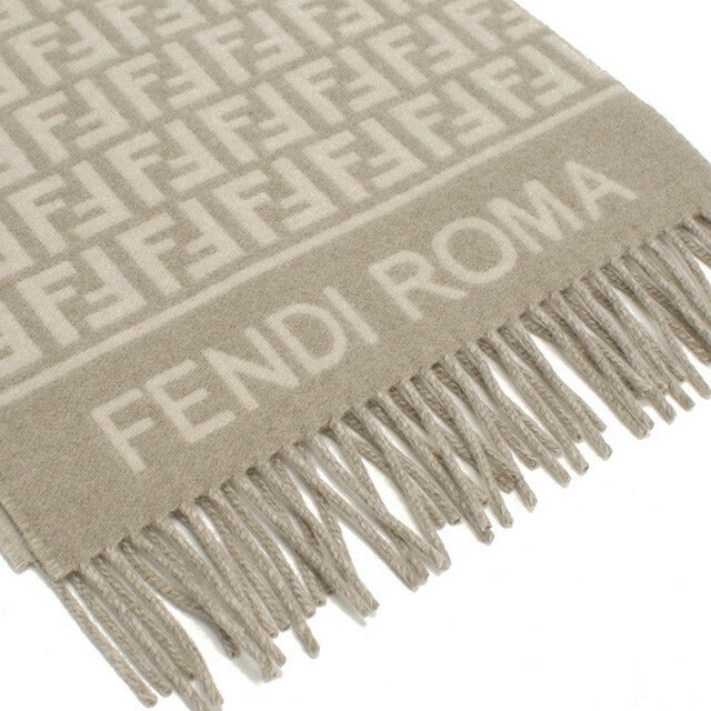 フェンディ マフラー レディース ブランド FENDI イタリア FXT113 ベージュ系 小物 FENFXT113021