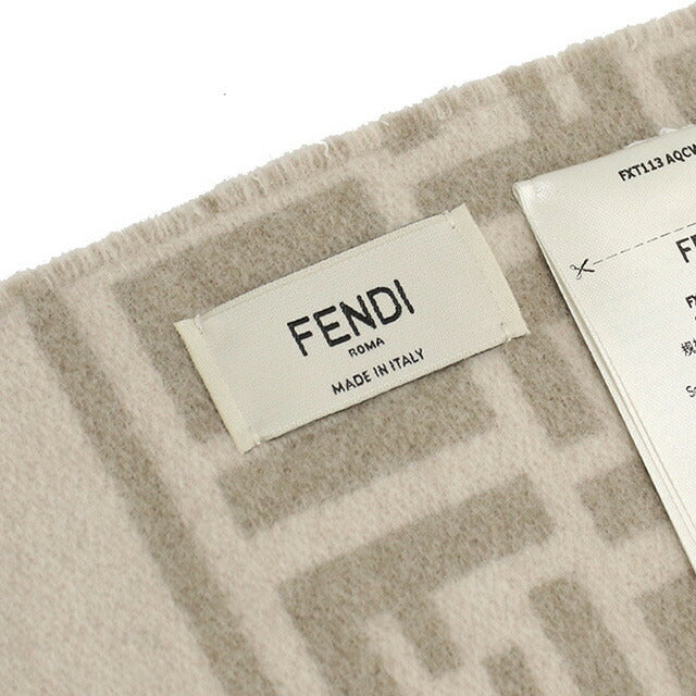 フェンディ マフラー レディース ブランド FENDI イタリア FXT113 ベージュ系 小物 FENFXT113021