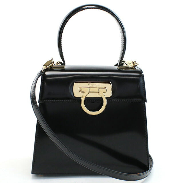 フェラガモ ハンドバッグ レディース ブランド FERRAGAMO イタリア 21-2193 ブラック バッグ FER21-2193011