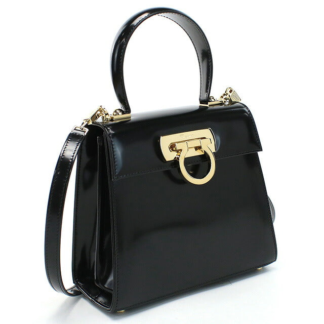 フェラガモ ハンドバッグ レディース ブランド FERRAGAMO イタリア 21-2193 ブラック バッグ FER21-2193011