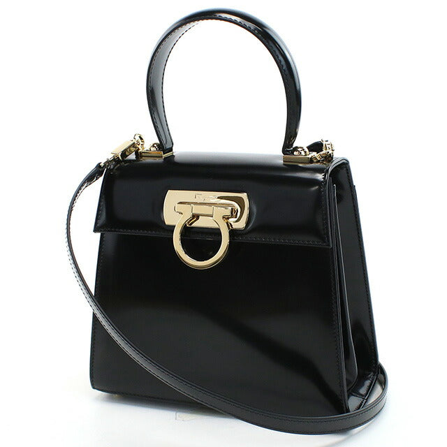 フェラガモ ハンドバッグ レディース ブランド FERRAGAMO イタリア 21-2193 ブラック バッグ FER21-2193011
