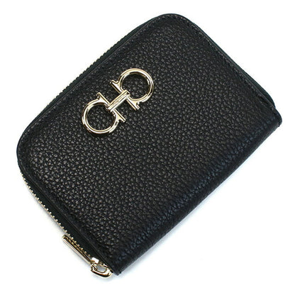 フェラガモ 小銭入れ レディース ブランド FERRAGAMO 22-0406 ブラック 財布 FER22-0406011
