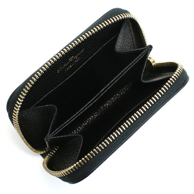 フェラガモ 小銭入れ レディース ブランド FERRAGAMO 22-0406 ブラック 財布 FER22-0406011