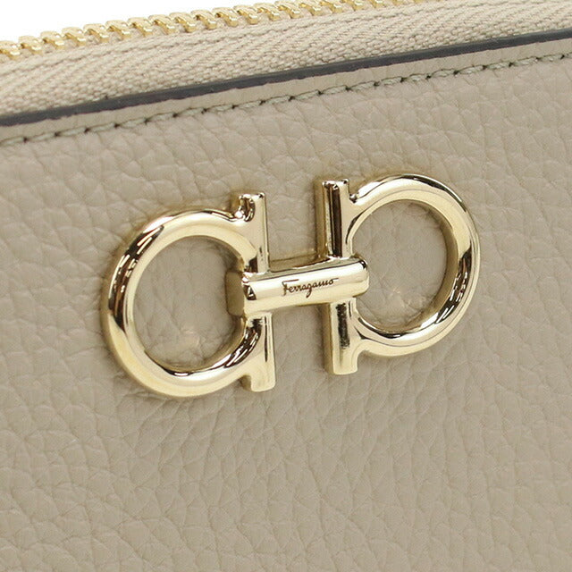 フェラガモ 小銭入れ レディース ブランド FERRAGAMO 22-0406 ベージュ 財布 FER22-0406021