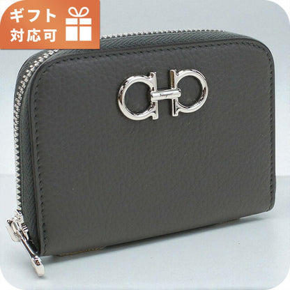 フェラガモ 小銭入れ レディース ブランド FERRAGAMO 22-0406 グレー 財布 FER22-0406031