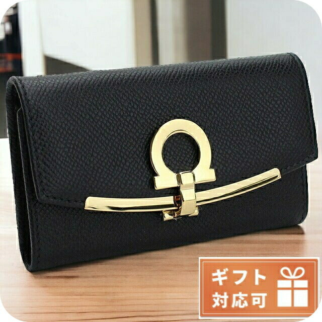 フェラガモ 6連キーケース レディース CALF カーフ イタリア 22-D151 ブラック 小物 FER22-D151011