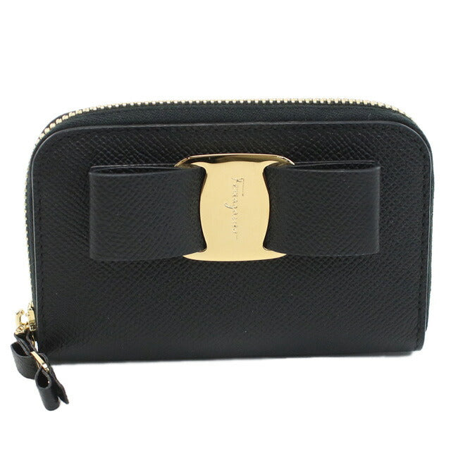 フェラガモ 小銭入れ レディース ブランド カーフ イタリア 22-D288 ブラック 財布 FER22-D288011